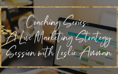 On Air Coaching Series: A Live Marketing Strategy Session with Leslie Amman