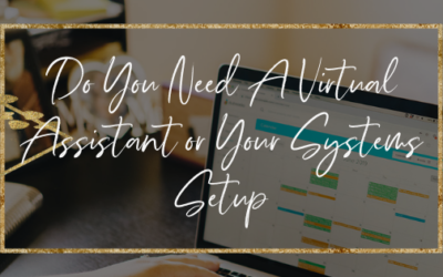 Do You Need A Virtual Assistant or Your Systems Setup?