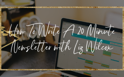 How To Write A 20 Minute Newsletter with Liz Wilcox